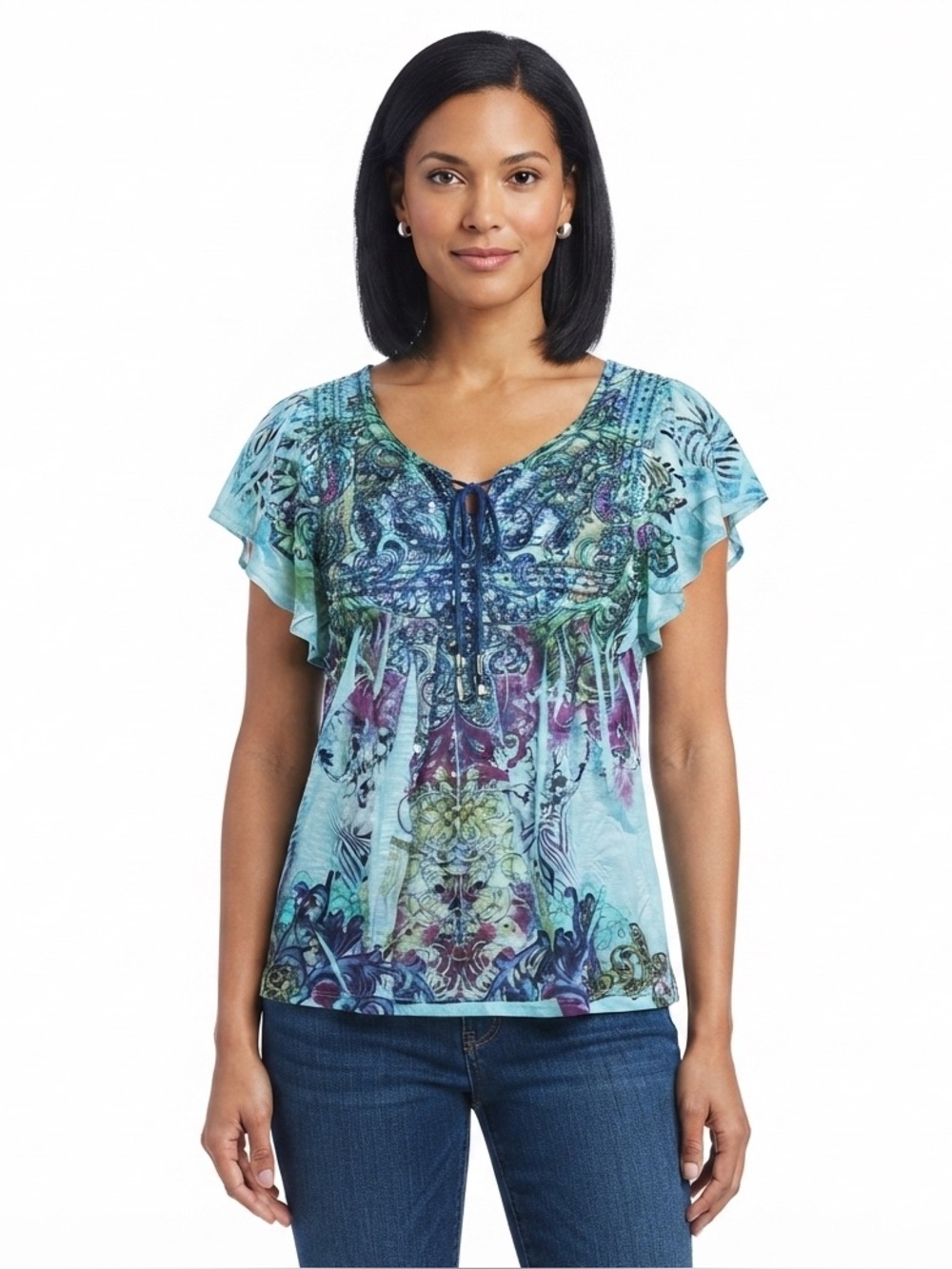 Unity World Wear Petite Butterfly Sleeves Large Petite